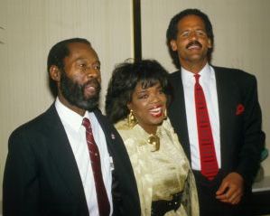 Oprah Winfrey with father and Stedman 1988, NY.jpg